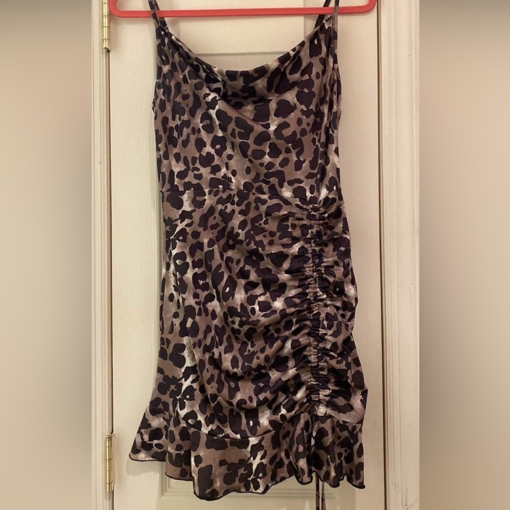 SHEIN Animal Print Mini Dress